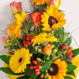 Mazzo Girasoli e Ipericum