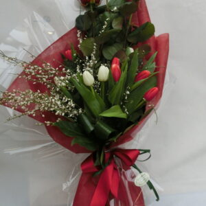 Rosso e tulipani