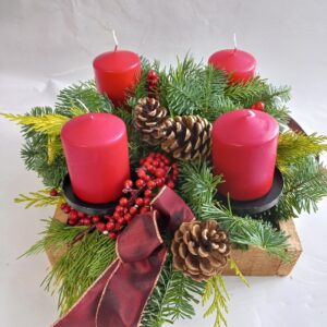 QUATTRO CANDELE ROSSE