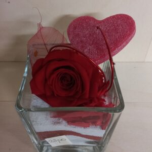 Rosa con cuore profumato